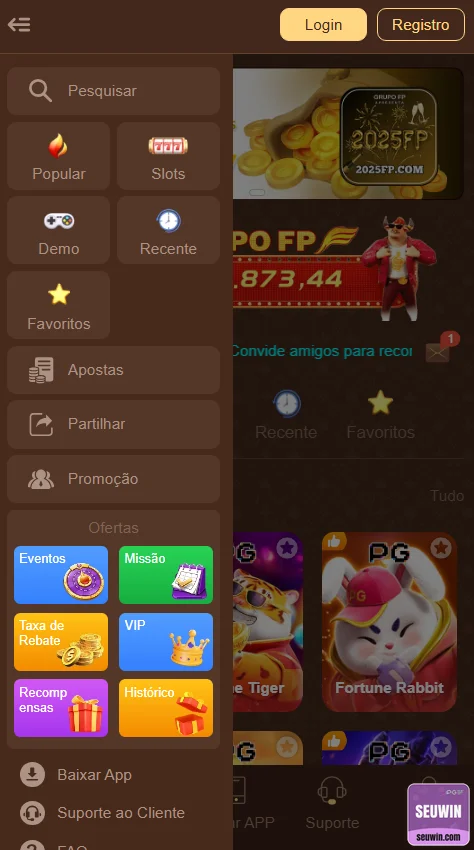 seuwin - explorar exclusivo jogo
